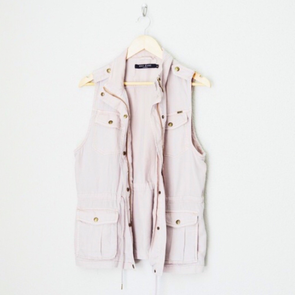 Max Jeans pink army vest